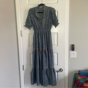 Max Studio Floral Prairie Maxi Dress